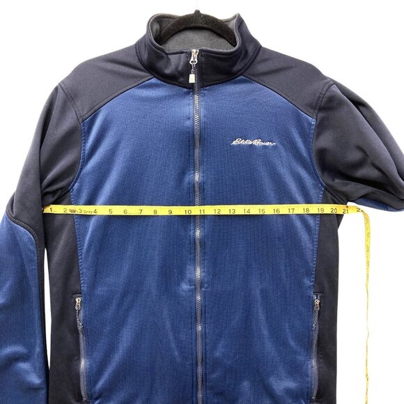 Eddie Bauer‎ Men's Track Jacket, Size Medium, Blue Colorblock Full Zip Pockets - Picture 3 of 6
